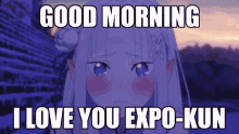 good morning expo expo kun i love you