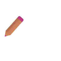a brown pencil with a pink eraser on the end
