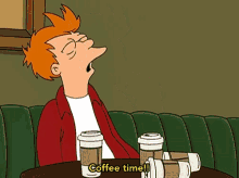 Coffee Futurama GIF - Coffee Futurama Starbucks GIFs
