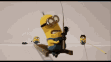 Minions Having A Competition...Who Wins? GIF - Cute Funny Adorable GIFs