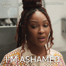 Im Ashamed Camille Parks GIF - Im Ashamed Camille Parks Harlem GIFs