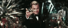 The Great Gatsby GIF - The Great Gatsby Leonardo Di Caprio Cheers GIFs