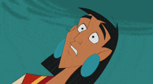 a cartoon character with a shocked look on his face