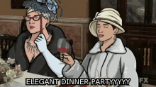 Elegant Dinner Party GIF
