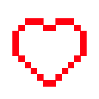 Pixelart Heart Sticker - Pixelart Heart Felipedevicente Stickers