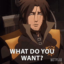 What Do You Want Trevor Belmont GIF - What Do You Want Trevor Belmont Richard Armitage GIFs