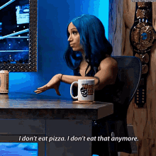 Sasha Banks I Dont Eat Pizza GIF - Sasha Banks I Dont Eat Pizza I Dont Eat That Anymore GIFs