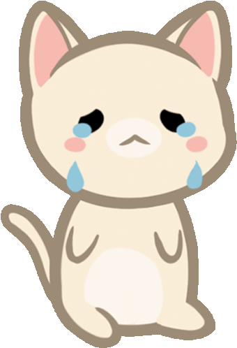 Mimi Crying Sticker - Mimi Crying Crying Cat Stickers