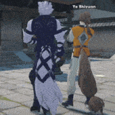 a video game character with the name ye shiyuan