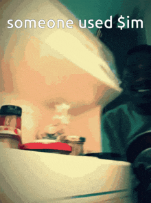 someone used $ im written on a picture of a fridge