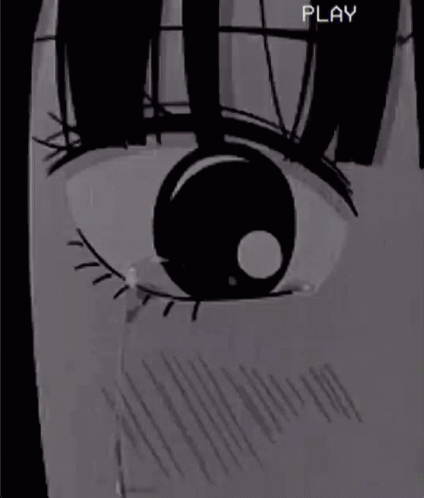 Anime Girl Crying Black And White GIF  Anime Girl Crying Black And White  Aesthetic  Discover  Share GIFs