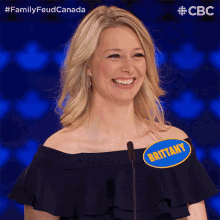 Happy Brittany GIF - Happy Brittany Family Feud Canada GIFs