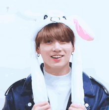 bts kpop jungkook bunny cute