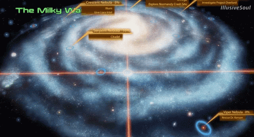 mass effect universe map
