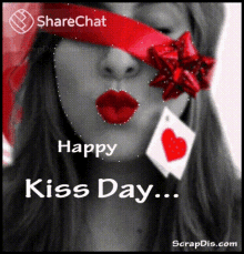 Happy Kiss Day Hearts GIF
