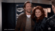 two guys love triangle surprised will and grace will and grace gifs
