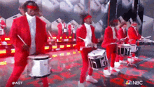 Drumming While Blindfolded The Pack Drumline GIF - Drumming While Blindfolded The Pack Drumline America'S Got Talent GIFs