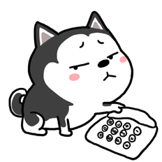 二哈萌柴微信表情 Husky And Shiba Sticker - 二哈萌柴微信表情 Husky And Shiba Calling Stickers
