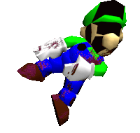 Classified Luigi Right Pose Sticker