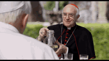Pope Francis Jonathan Pryce GIF - Pope Francis Jonathan Pryce Water GIFs