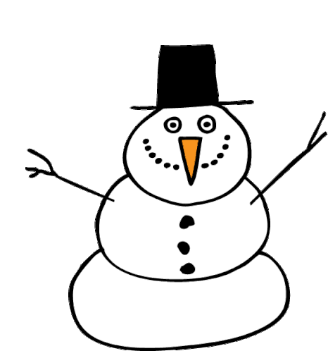 Winter Snowman Sticker - Winter Snowman Wave Stickers