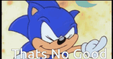 Thats No Good Sonic Says GIF - Thats No Good Sonic Says Sonic Thats No Good GIFs