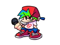 a cartoon character is holding a microphone and wearing a hat with the letter d on it