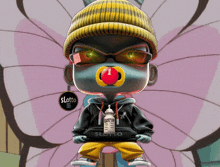 a cartoon character with a pacifier in his mouth and the word slotto on the bottom right