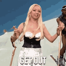 Get Out Donatella Versace GIF - Get Out Donatella Versace Saturday Night Live GIFs