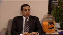 The Office Cheese Balls GIF - The Office Cheese Balls Snacks GIFs