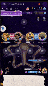 a screen shot of a video game with a microphone in the center