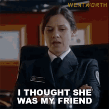 I Thought She Was My Friend Vera Bennett GIF - I Thought She Was My Friend Vera Bennett Wentworth GIFs