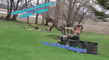 koffdrop flex music music video lawn mower