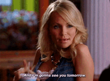 Glee April Rhodes GIF - Glee April Rhodes And Im Gonna See You Tomorrow GIFs