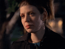 a woman with tears in her eyes and the words please don 't tell dad