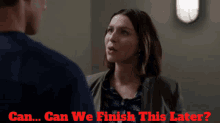 Greys Anatomy Amelia Shepherd GIF - Greys Anatomy Amelia Shepherd Can We Finish This Later GIFs