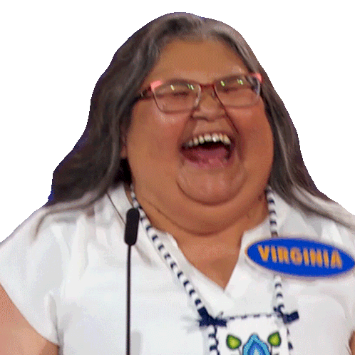Laughing Virginia Sticker - Laughing Virginia Family Feud Canada Stickers