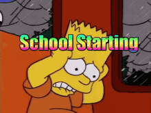 School Starting Bart GIF - School Starting Bart School Bus GIFs