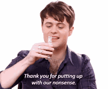 Joey Batey Thank You GIF - Joey Batey Thank You Thank You For Putting Up With Our Nonsense GIFs