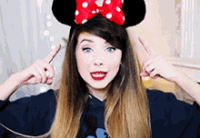 Zoella GIF - Zoella Miney Mouse Headband GIFs
