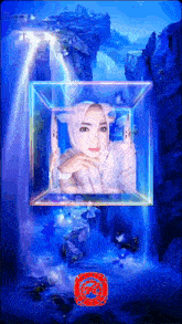 a picture of a woman in a hijab is in a frame