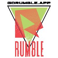 a logo for the gorumble.app app with a triangle in the center