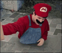 Mario Stuck GIF - Mario Stuck Transform GIFs