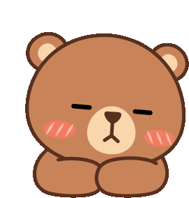 Bear Cute Sticker - Bear Cute Brown Bear Stickers