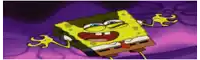 a cartoon of spongebob squarepants with his mouth open and arms outstretched