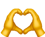 Heart Hands Emoji Sticker - Heart Hands Emoji Stickers