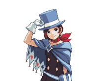 trucy wright tongue out ace attorney trucy wright