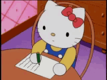 Tulis Surat GIF - Surat Tulis Hello Kitty GIFs