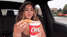 Steph Pappas Raising Canes GIF - Steph Pappas Raising Canes Chicken Fingers GIFs