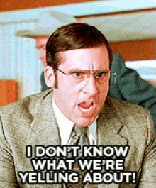 Being In A Greek Family, This Is How I Feel 99% Of The Time. GIF - Steve Carell Anchorman Yell GIFs